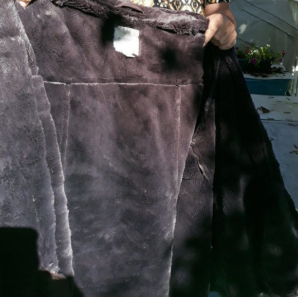 Suede faux fur-lined jacket - Picture 2 of 4